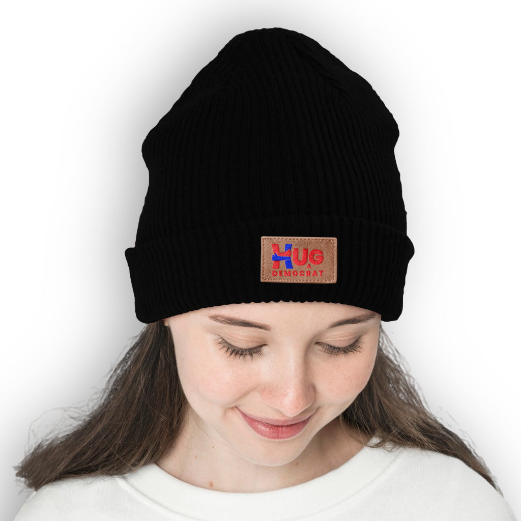 Hug for Unity Oversized Rib Knit Beanie